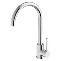 Abey Gareth Ashton 304 Gooseneck Kitchen Mixer - Polished Stainless