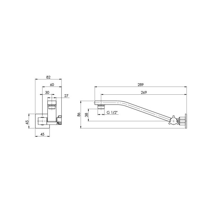 Phoenix Lexi Universal Shower Arm