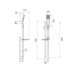 Phoenix Lexi Shower and Rail