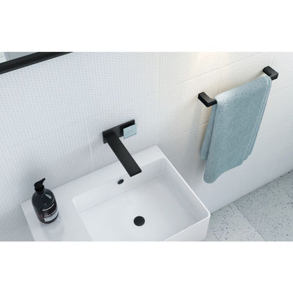 Phoenix Gloss Hand Towel Rail - Matte Black
