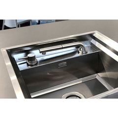 Linsol Domena Telescopic Pull Out Mixer Brushed Stainless Steel