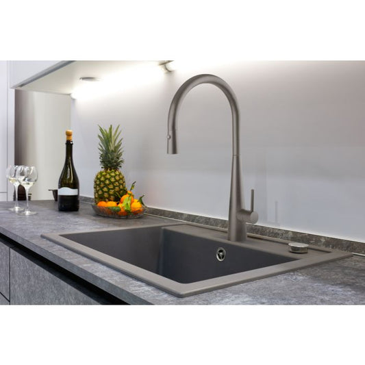 Linsol Giacomo Pull Out Sink Mixer Gun Metal