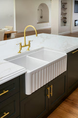 Ludlow Bridge Mixer Tap - Brushed Brass