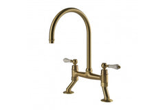 Ludlow Bridge Mixer Tap - Brushed Brass