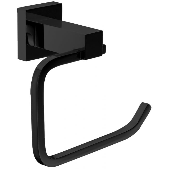 Modern National Luxe Toilet Roll Holder Matte Black