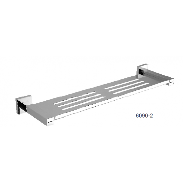 Modern National Luxe Metal Shelf Chrome