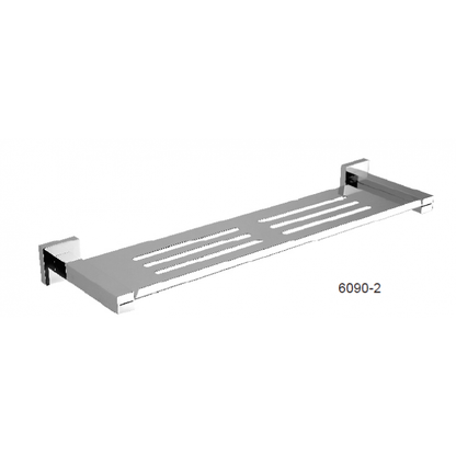 Modern National Luxe Metal Shelf Chrome