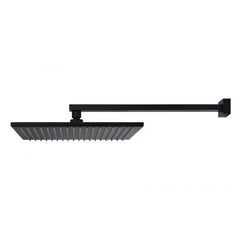 Meir Square Straight Wall Arm and Rose Matte Black