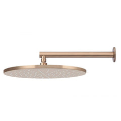 Meir Round 400mm Straight Wall Arm and 300mm Rose Champagne