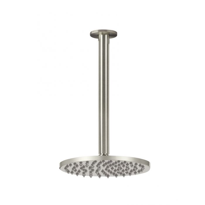 Meir Round 300mm Ceiling Arm and 200mm Rose Brushed Nickel