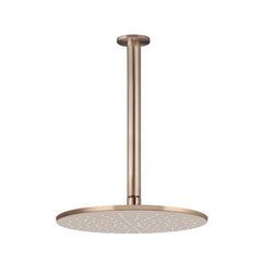 Meir Round 300mm Ceiling Arm and 300mm Rose Champagne