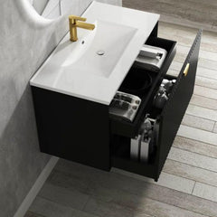 Otti 900mm Marlo Matte Black Vanity