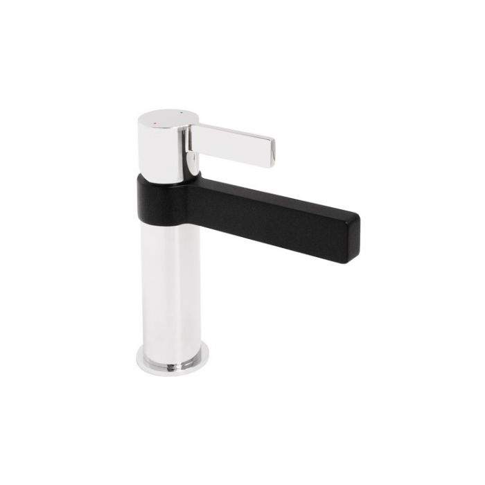 Jamie J Martini Basin Mixer Matte Black and Chrome