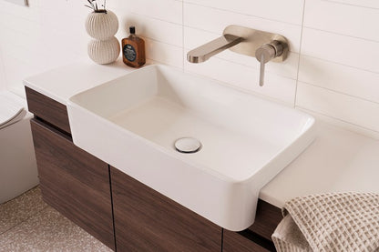 Adp Lino Gloss White Semi Recessed Basin