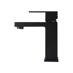 Meir Square Basin Mixer Matte Black MB01