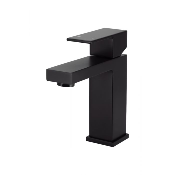 Meir Square Basin Mixer Matte Black MB01