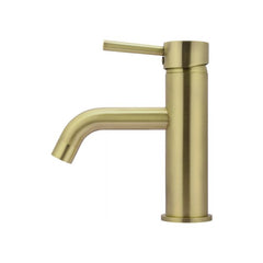 Meir Round Basin Mixer Curved Tiger Bronze