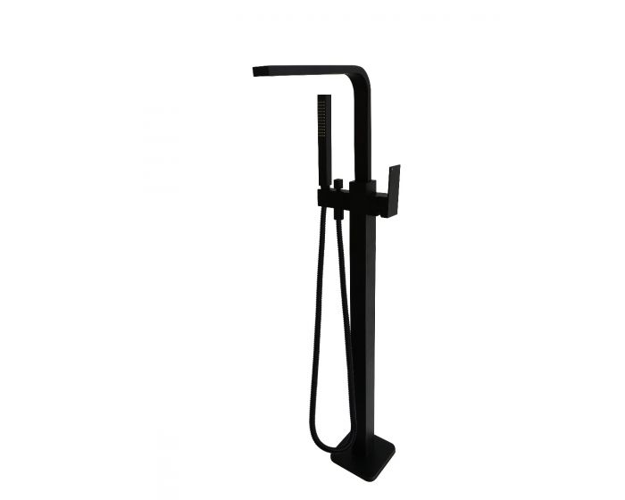 Meir Square Freestanding Bath Spout Combination Mixer Matte Black MB08