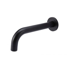 Meir 200mm Round Curved Basin Outlet Matte Black
