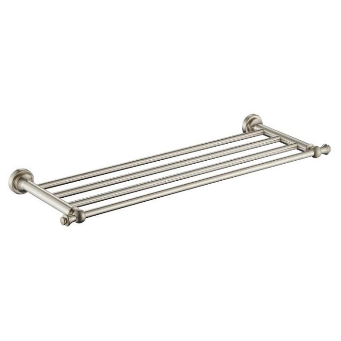 Modern National Bordeaux/Montpellier Brushed Nickel Bathroom Shelf