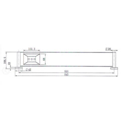 Modern National Mirage Metal Shelf Brushed Nickel