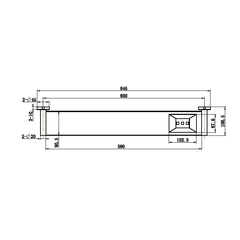 Modern National Mirage Towel Shelf Chrome