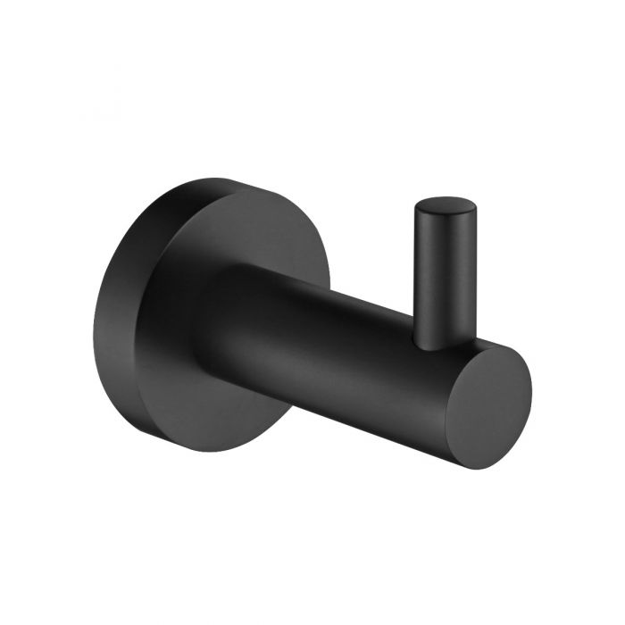 Modern National Mirage Robe Hook Matte Black