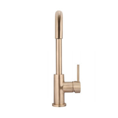 Meir Round Kitchen Mixer Tap Champagne MK02-CH