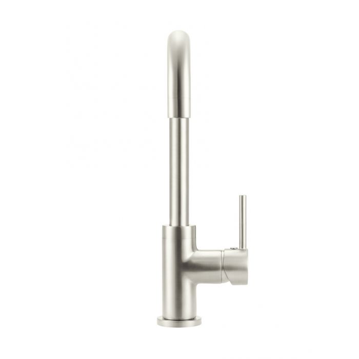 Meir Round Kitchen Mixer Tap Brushed Nickel MK02-PVDBN