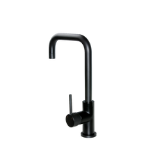 Meir Round Kitchen Mixer Tap Matte Black