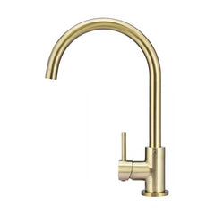 Meir Round Kitchen Mixer Tap Tiger Bronze