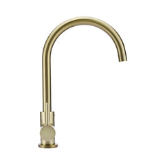 Meir Round Kitchen Mixer Tap Tiger Bronze