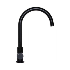 Meir Round Kitchen Mixer Tap Matte Black MK03