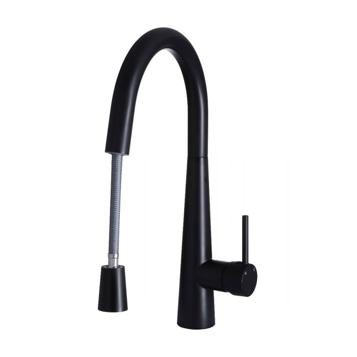 Meir Round Pull Out Kitchen Mixer Tap MK07