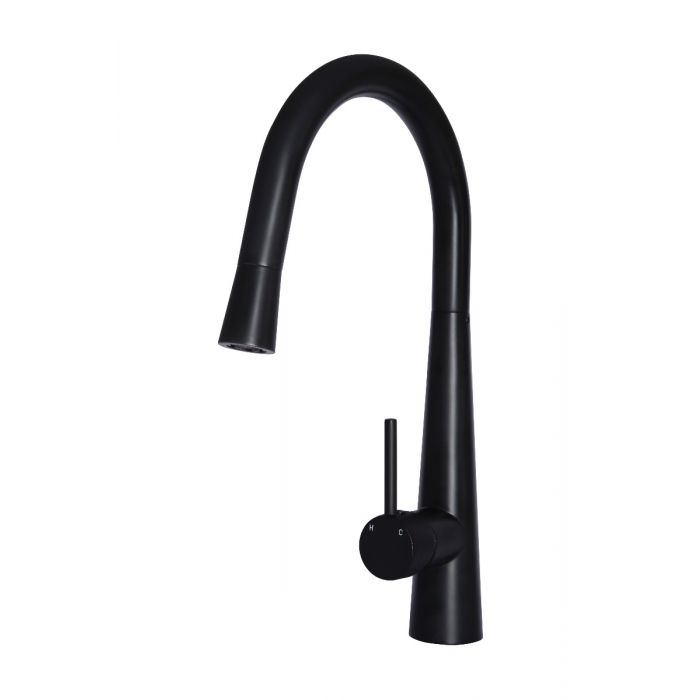 Meir Round Pull Out Kitchen Mixer Tap MK07