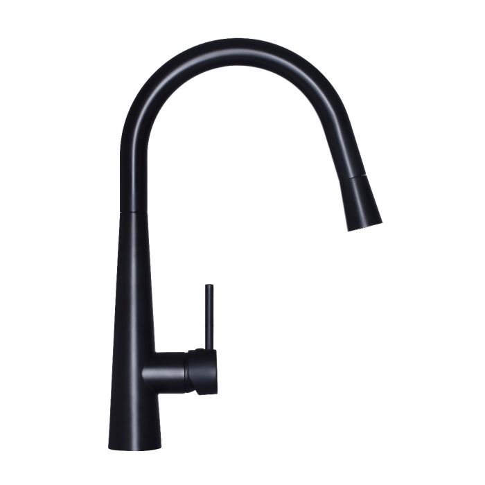 Meir Round Pull Out Kitchen Mixer Tap MK07