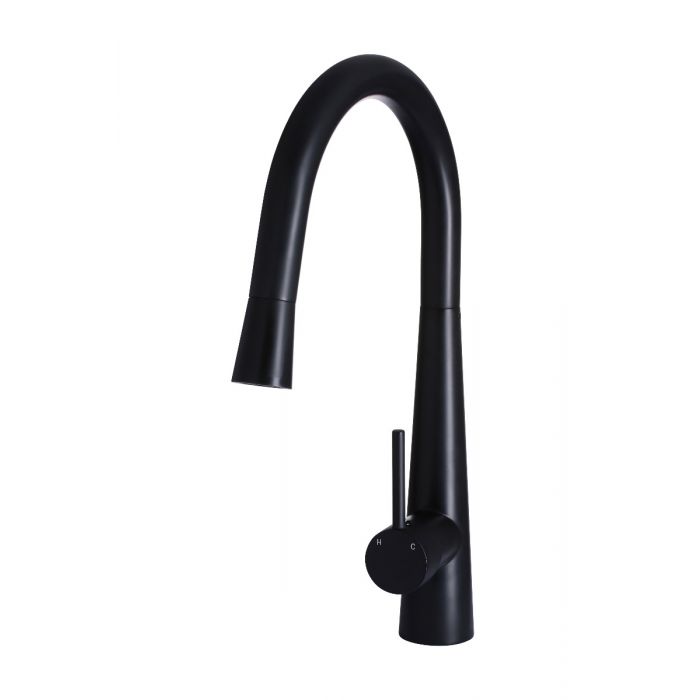 Meir Round Pull Out Kitchen Mixer Tap MK07