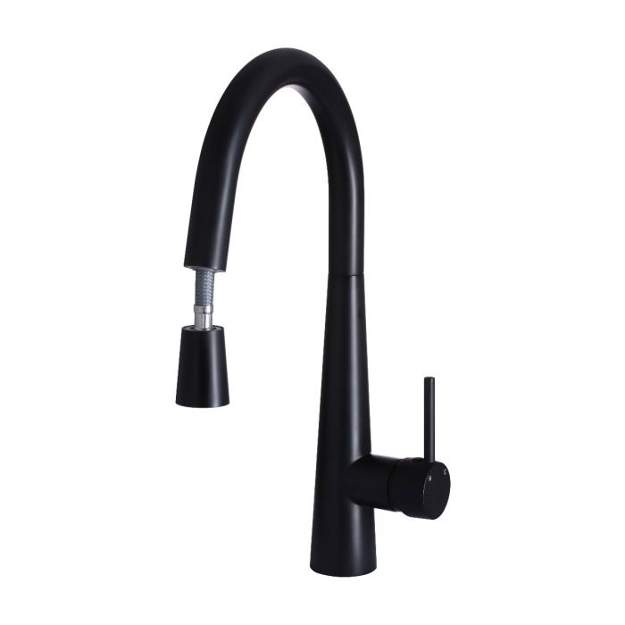 Meir Round Pull Out Kitchen Mixer Tap MK07