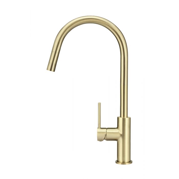 Meir Round Piccola Pull Out Kitchen Mixer Tiger Bronze