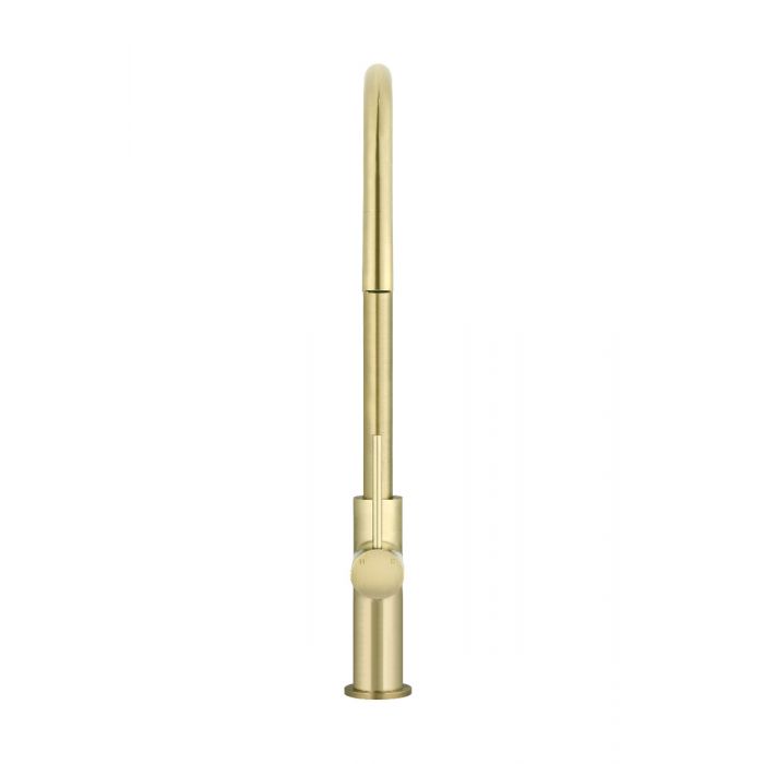 Meir Round Piccola Pull Out Kitchen Mixer Tiger Bronze