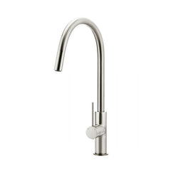 Meir Round Piccola Pull Out Kitchen Mixer Brushed Nickel