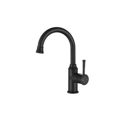 Modern National Montpellier Gooseneck Basin Mixer Matte Black