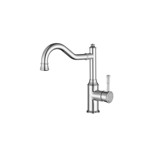 Modern National Montpellier Shepherds Crook Sink Mixer Chrome