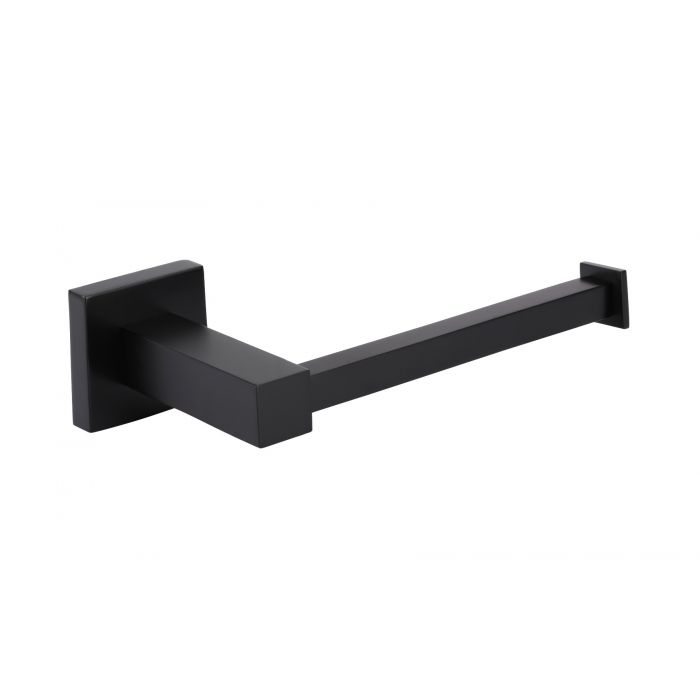 Meir Square Toilet Roll Holder Matte Black