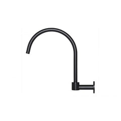 Meir Round High Rise Swivel Wall Spout Matte Black MS07