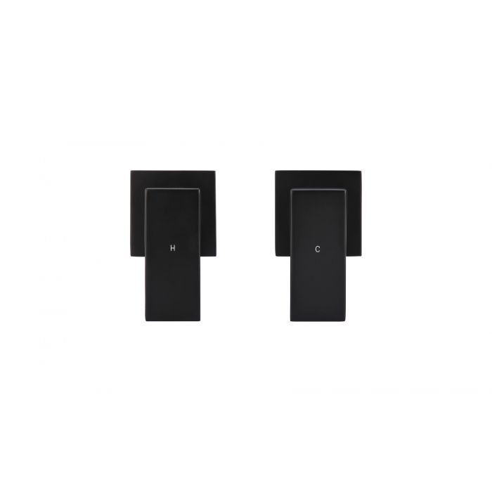 Meir Square Pin Wall Top Assemblies Black MW04