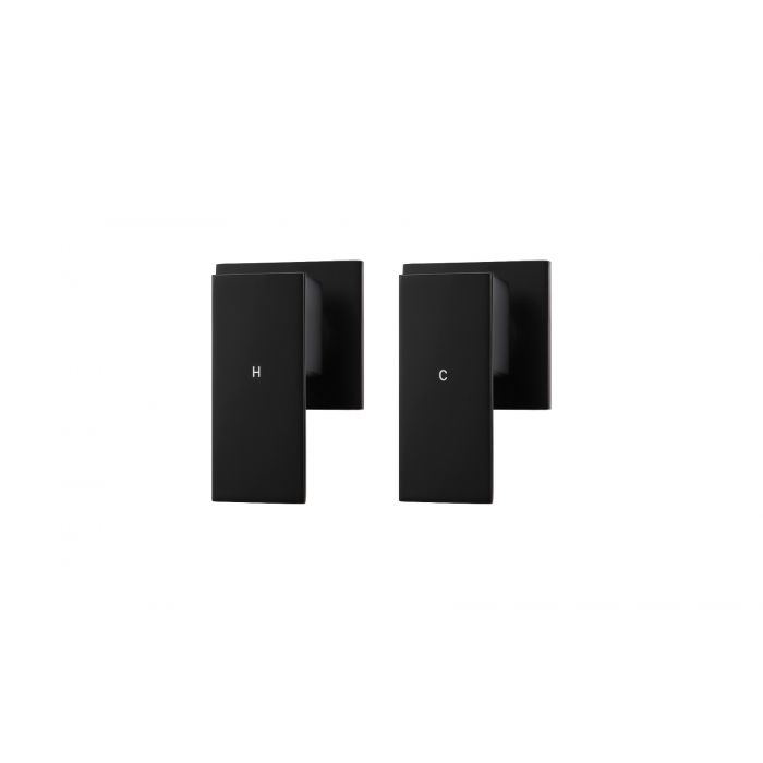 Meir Square Pin Wall Top Assemblies Black MW04