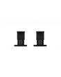 Meir Square Pin Wall Top Assemblies Black MW04
