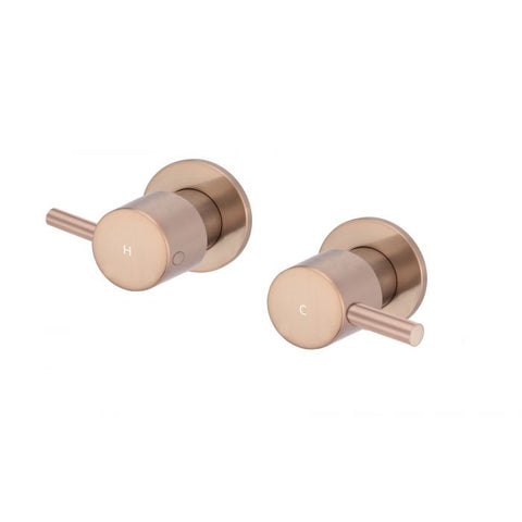 Meir Round Pin Wall Top Assemblies Champagne MW06-CH