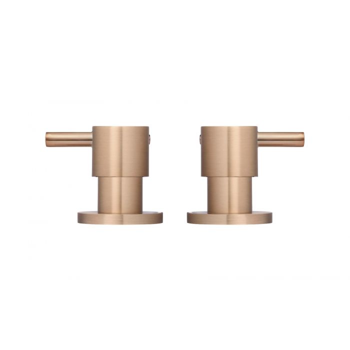 Meir Round Pin Wall Top Assemblies Champagne MW06-CH